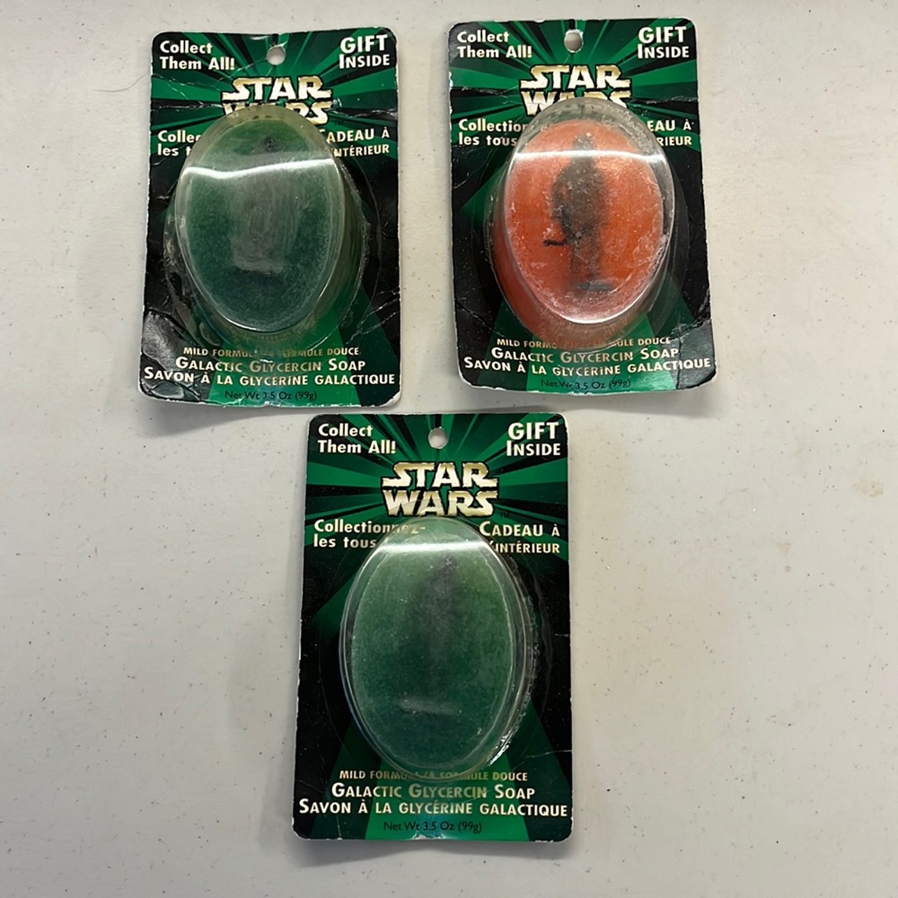 Star Wars Galactic Glycerin Soap lot 1999